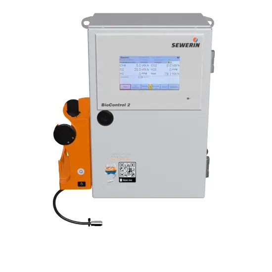 Sewerin BioControl 2 – Analizador estacionario de biogás de 2 puntos de medición – Alfa Instrumentos